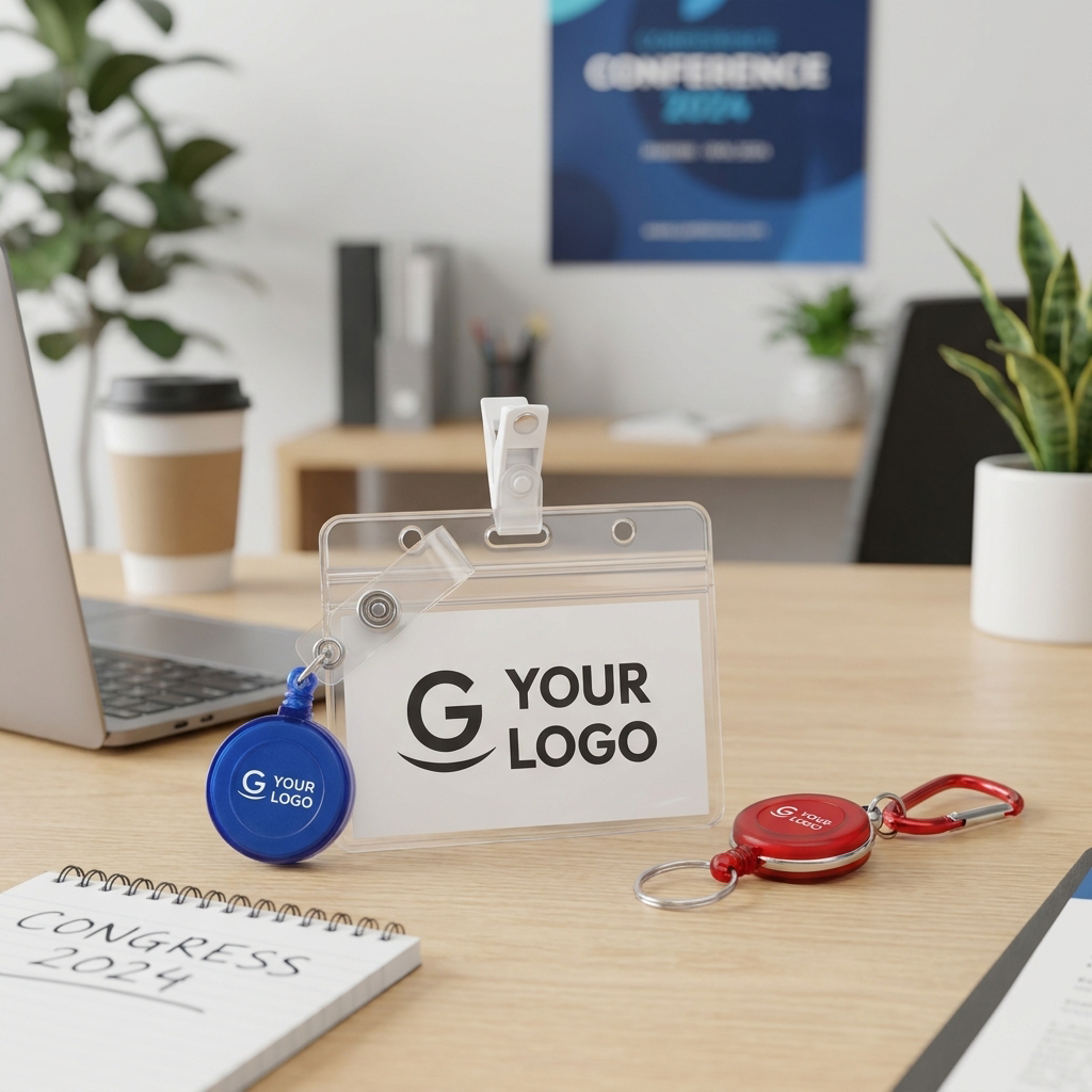 Porta badge personalizzati​ con logo aziendale