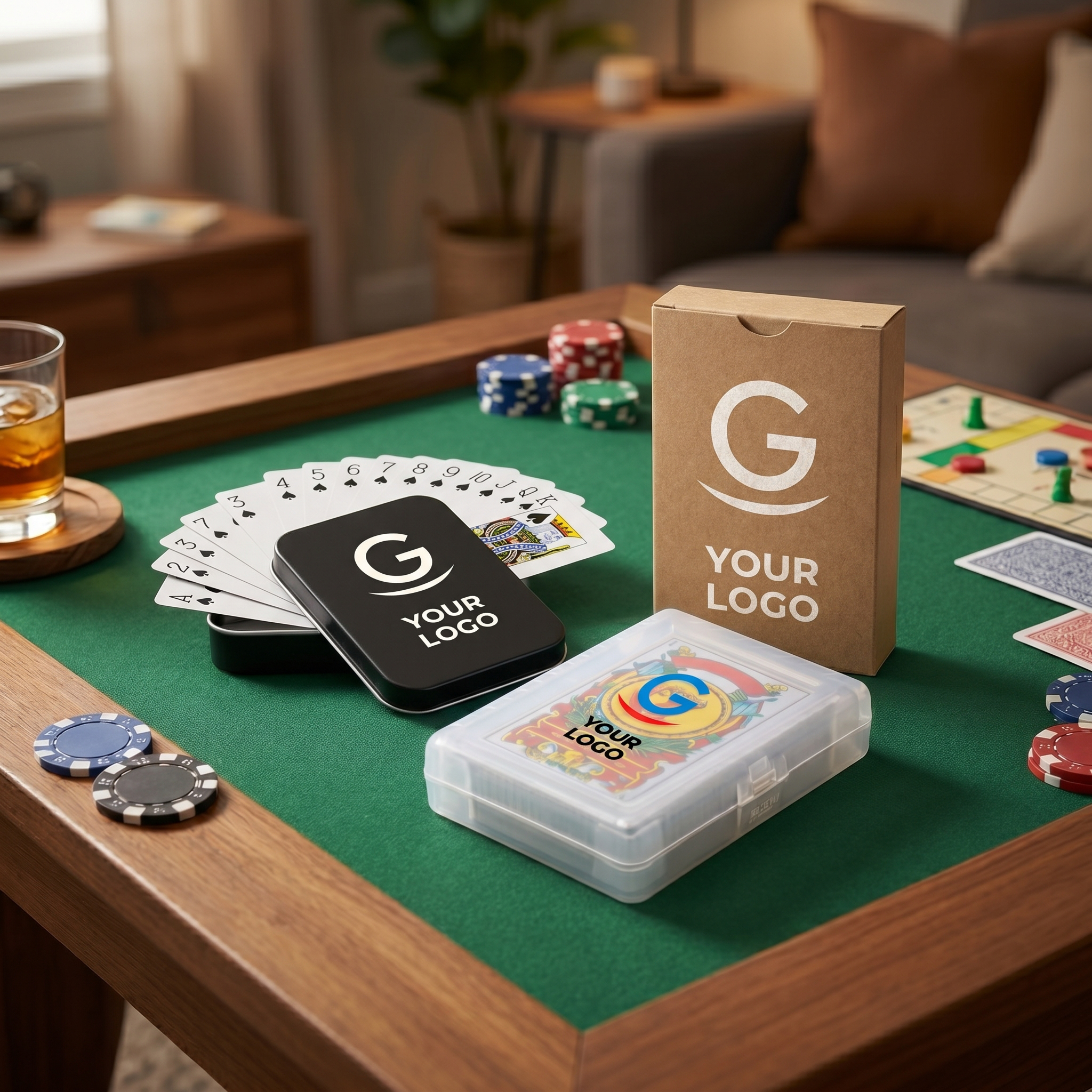 Carte da gioco personalizzate​ con logo