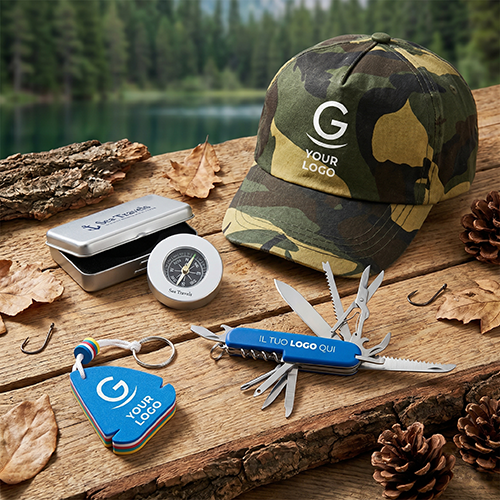 Gadget personalizzati caccia​ con logo aziendale