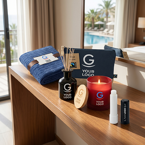 Gadget per hotel​ con logo aziendale