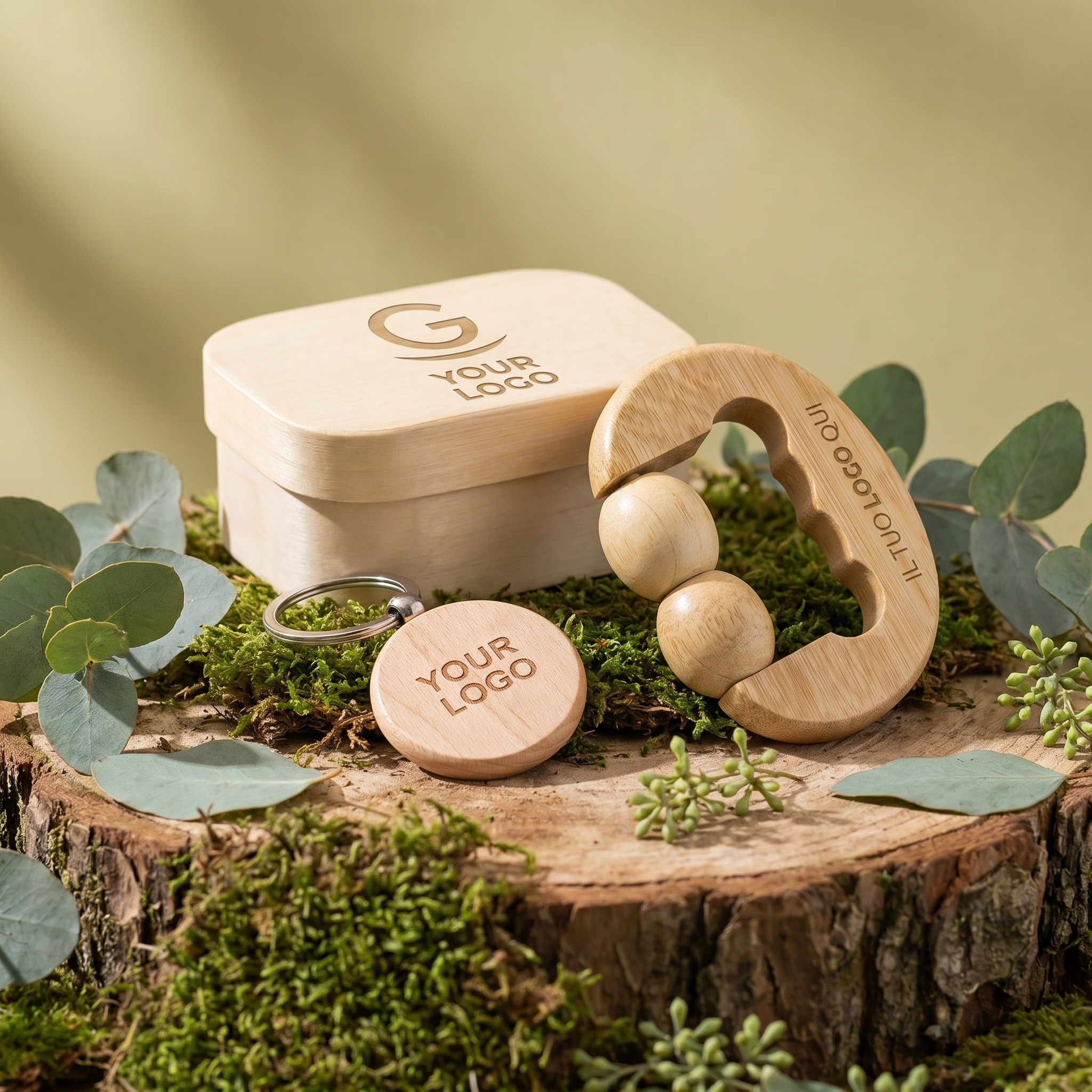 Gadget in legno personalizzati​ con logo