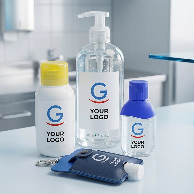 Gel igienizzanti personalizzati con logo aziendale