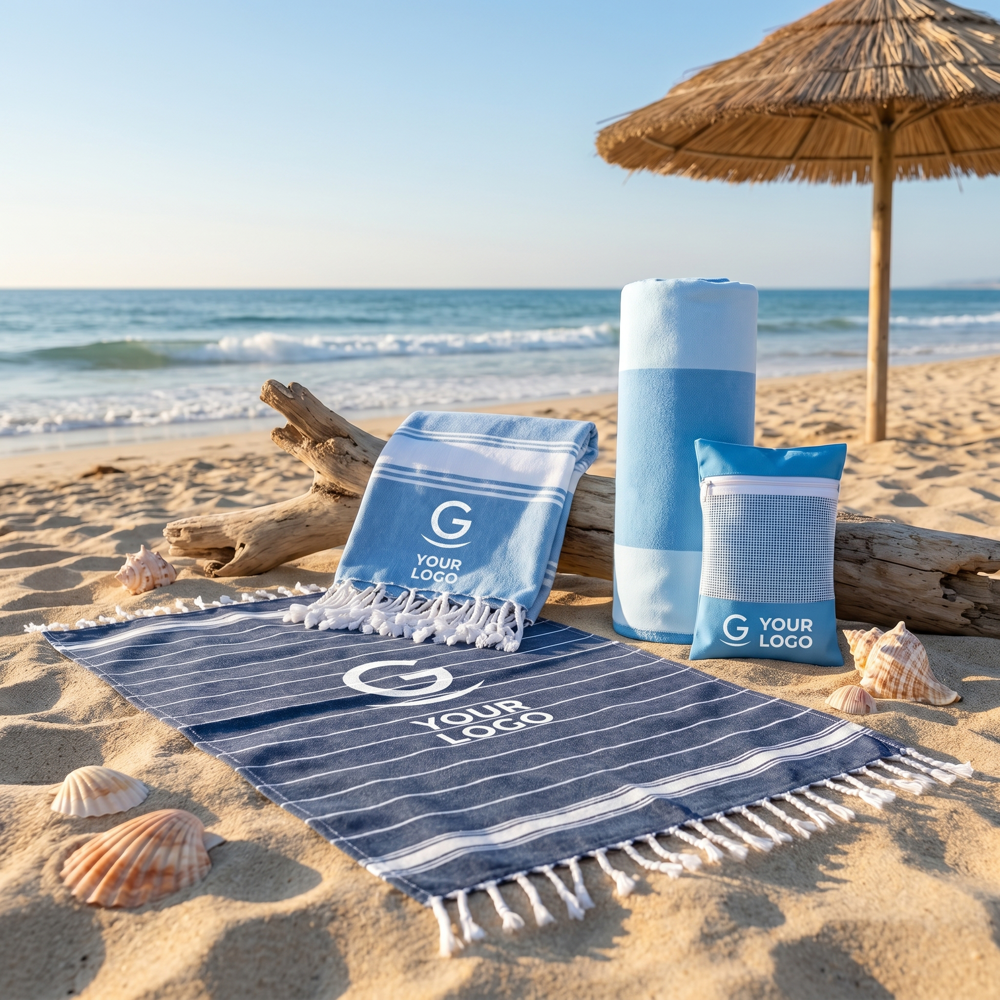 Teli mare personalizzati​ con logo