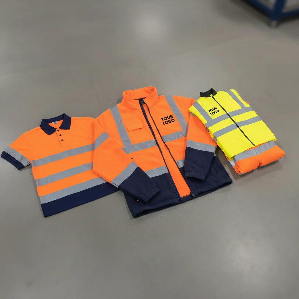 Abbigliamento ad alta visibilità personalizzato - giacca, maglietta, pantalone e pettorina