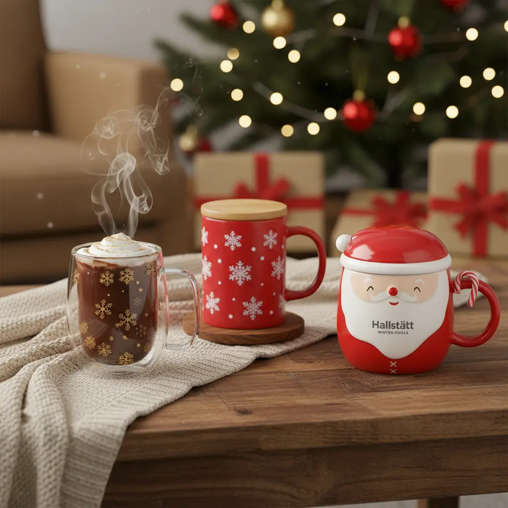 tazze natalizie personalizzate in ceramica e vetro borosilicato Gadgetoo