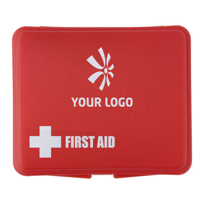 Kit pronto soccorso personalizzato con logo per volontari e staff durante feste patronali ed eventi outdoor