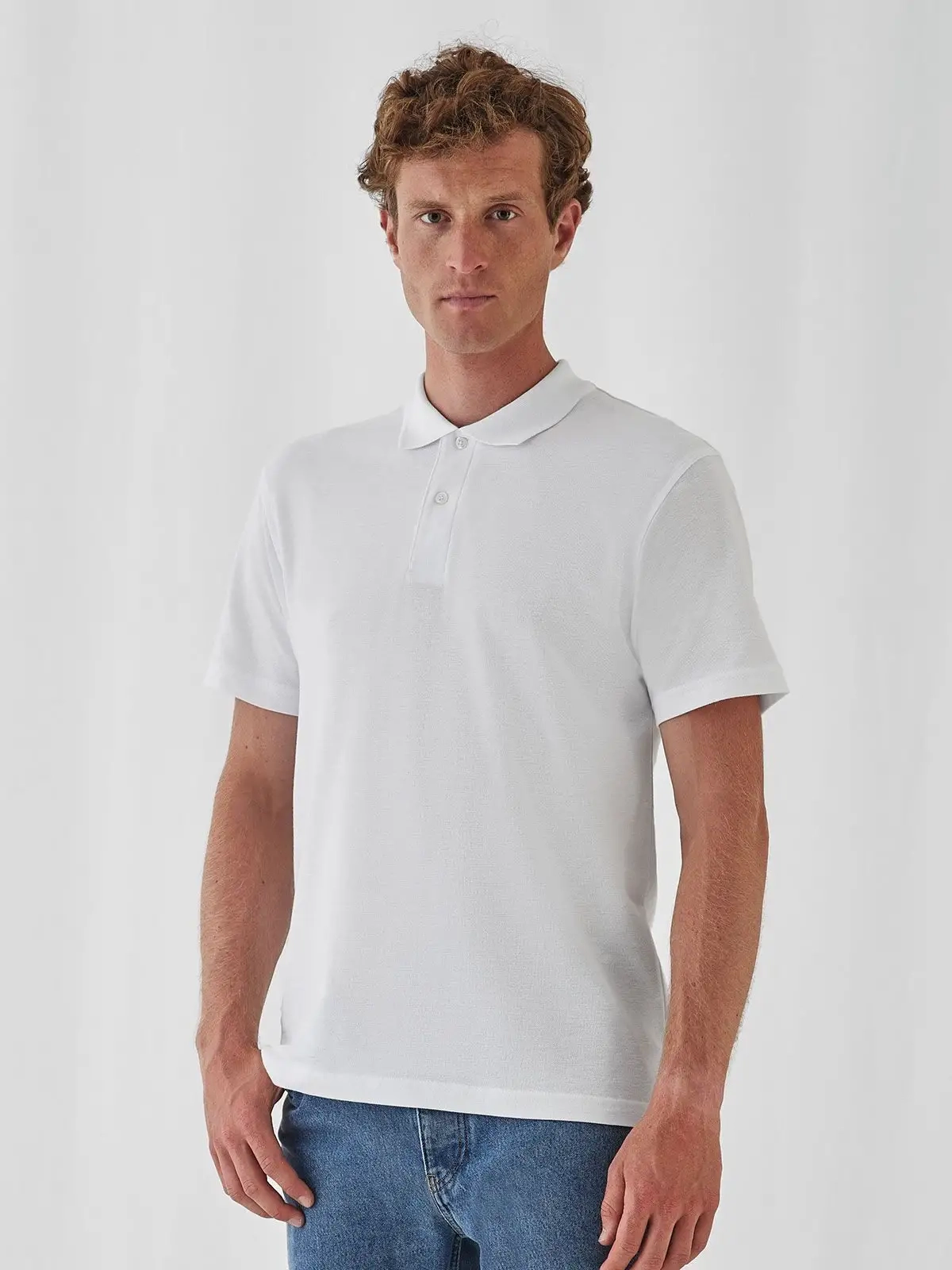 Polo personalizzabile in cotone piqué B&C Collection, perfetta per promozione aziendale e abbigliamento sportivo elegante