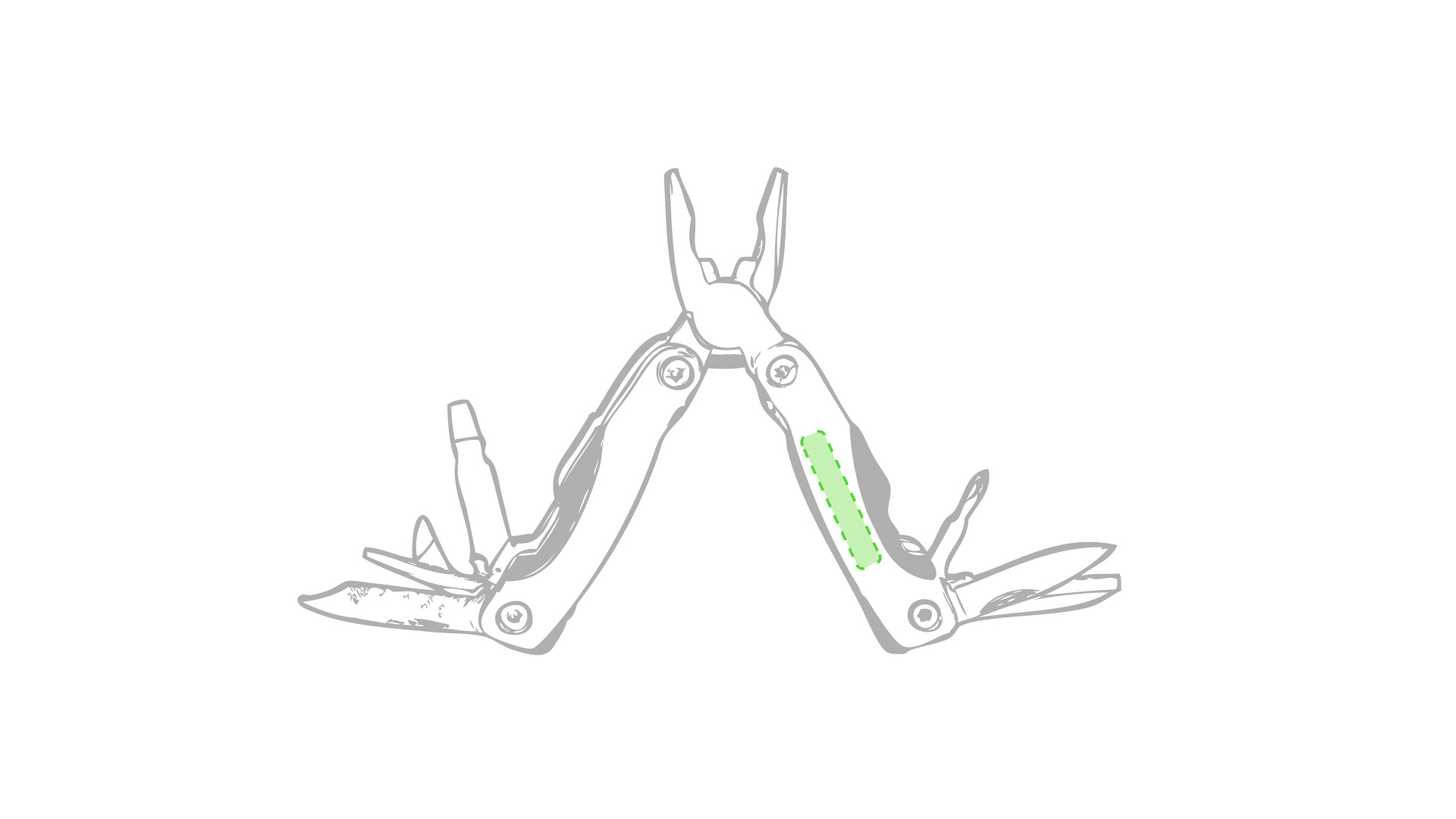 Sulla maniglia destra