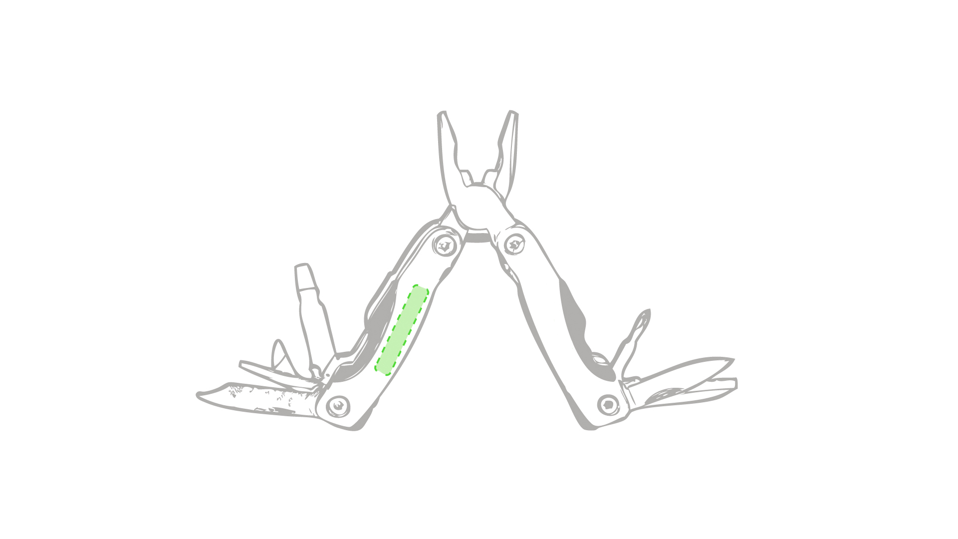 Nella maniglia sinistra