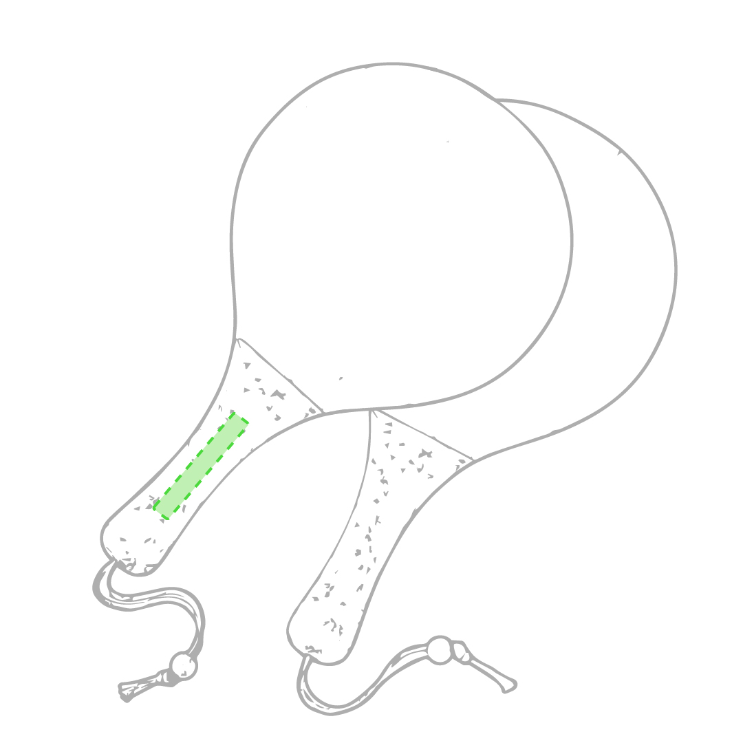 Rachette spiaggia maniglia 2 Lato A
