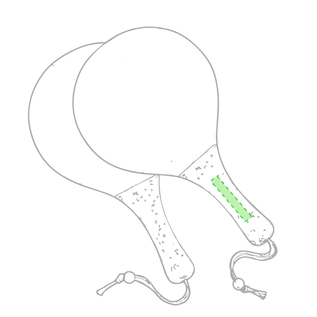 Rachette spiaggia maniglia 2 Lato B