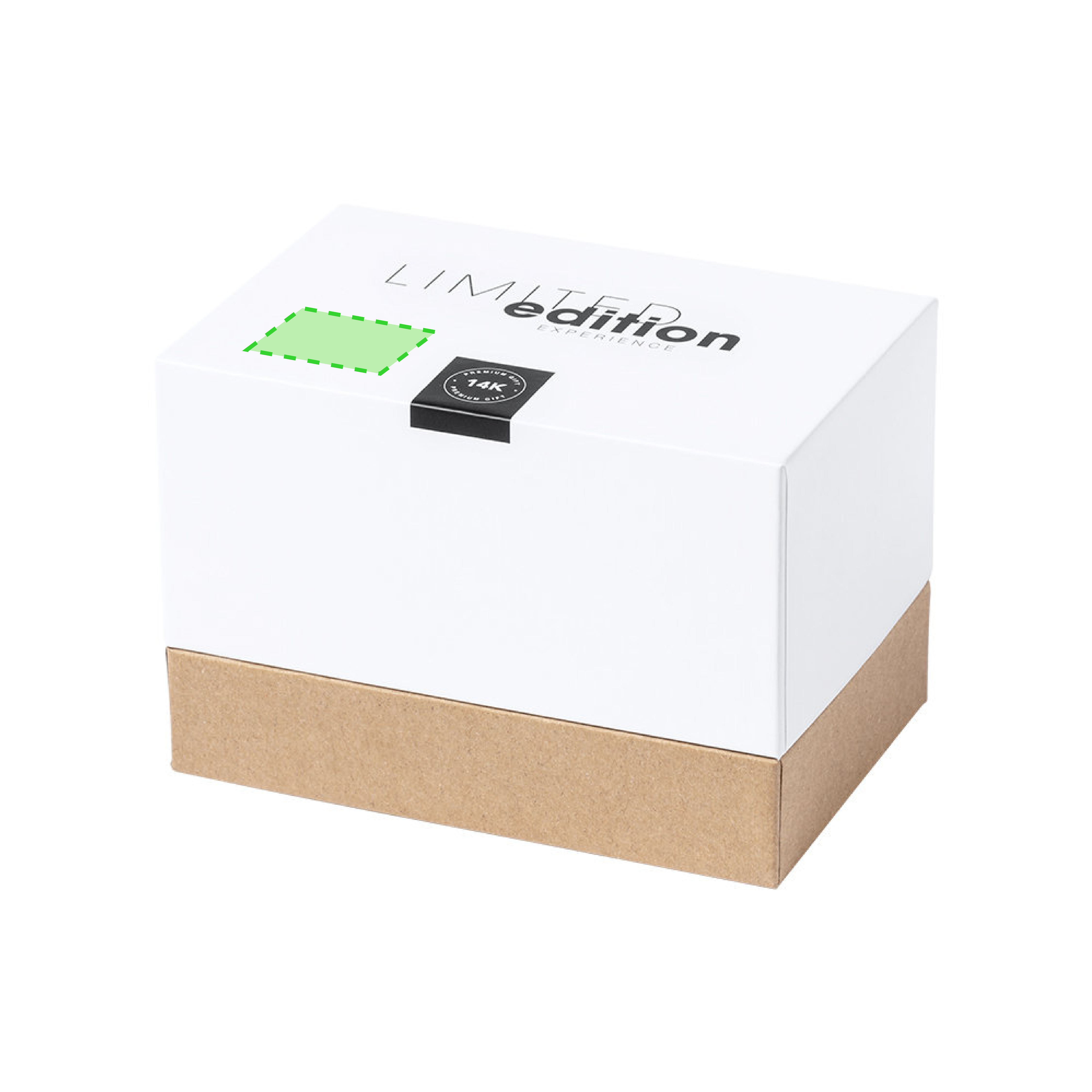 Nella parte superiore della scatola di presentazione