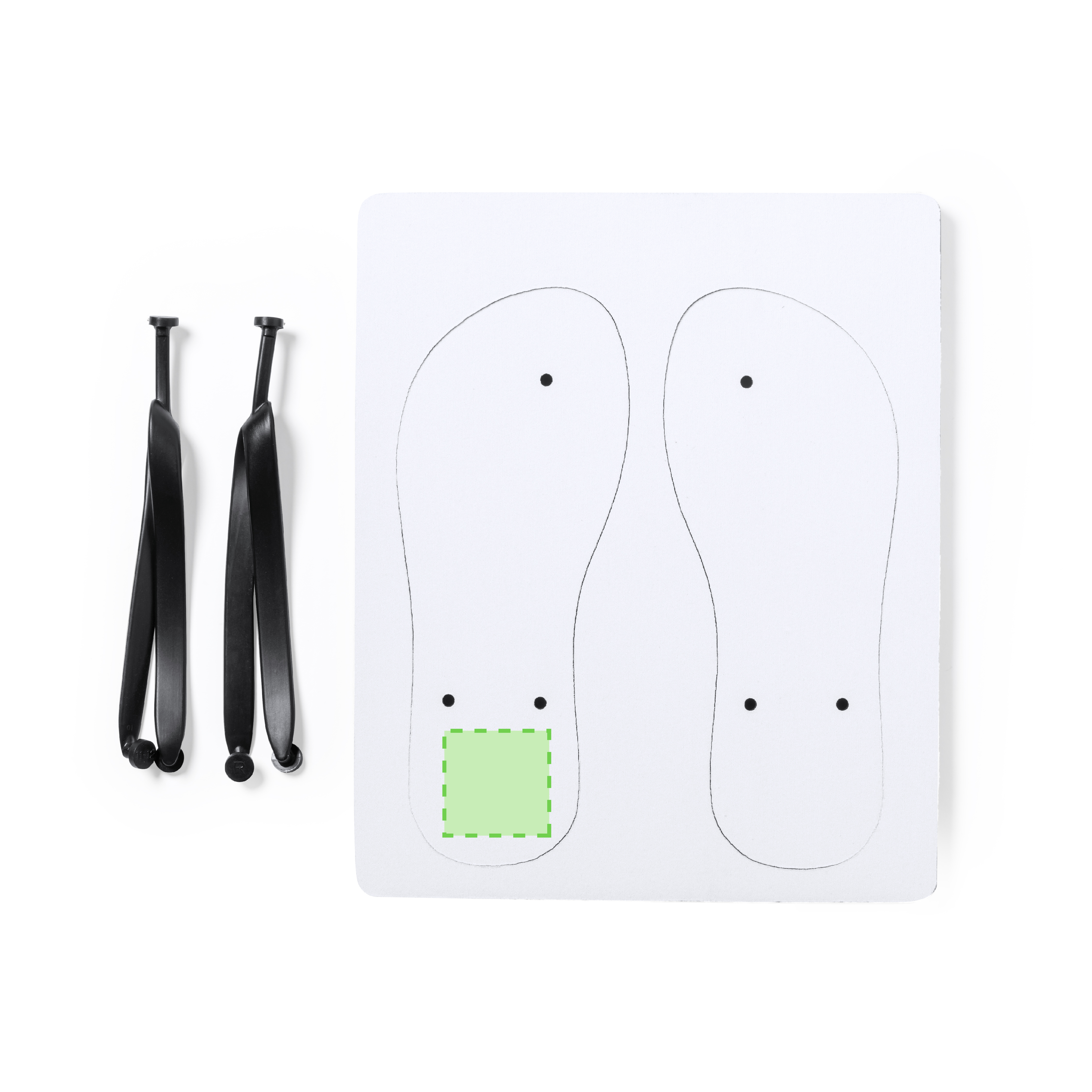 Tallone del sandalo destro