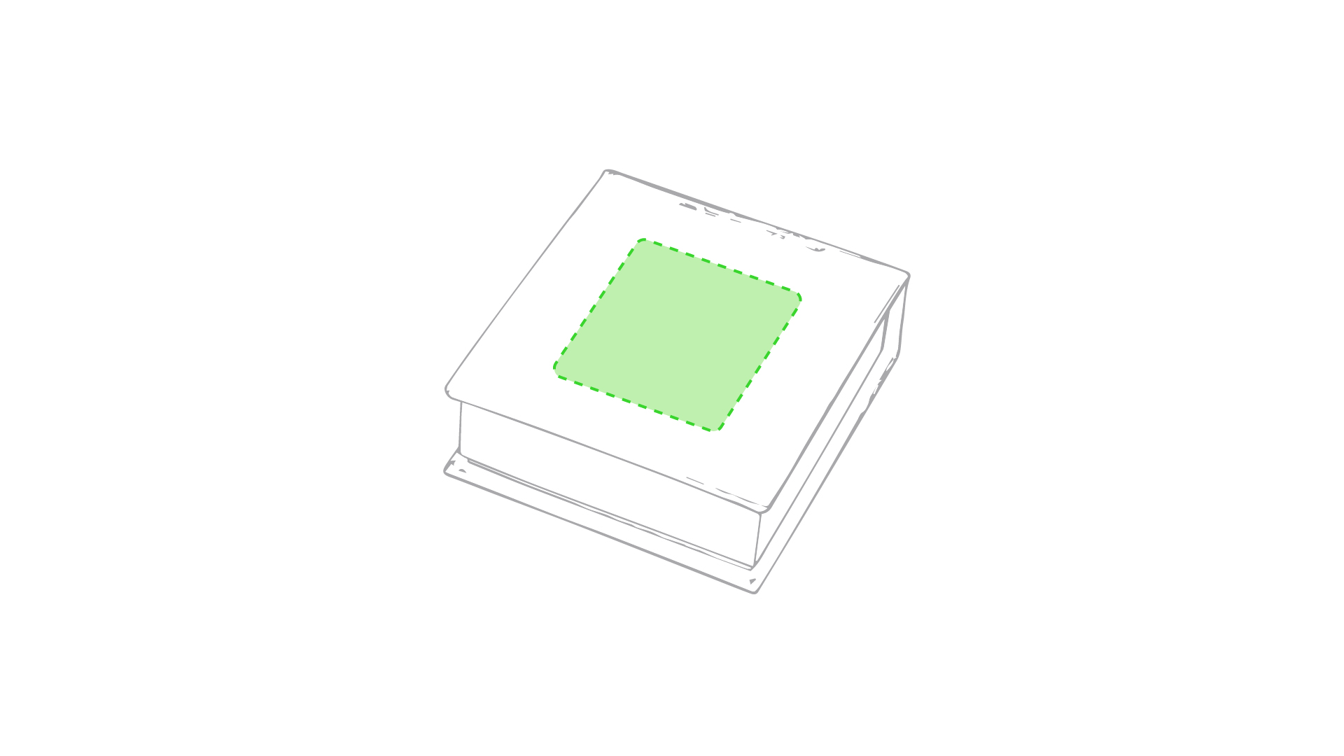 Sulla parte superiore