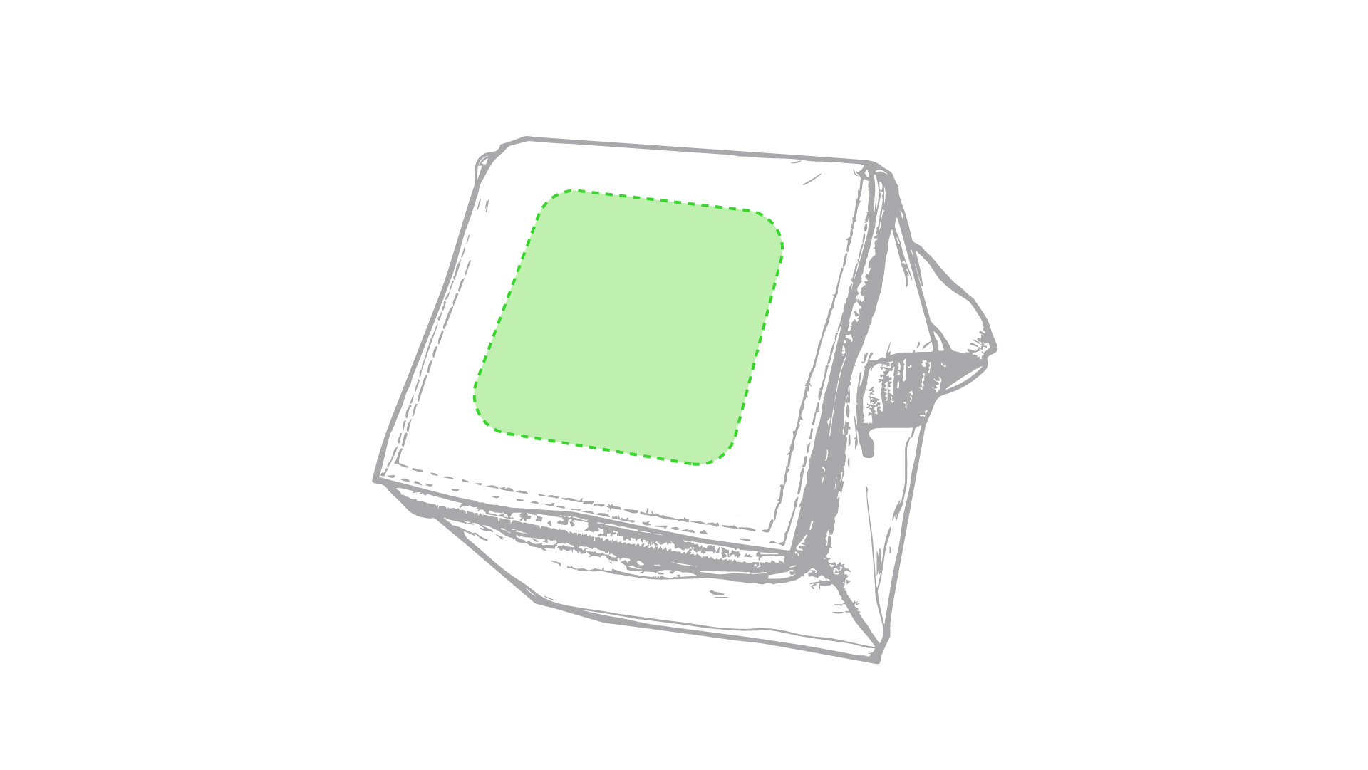 Sulla parte superiore