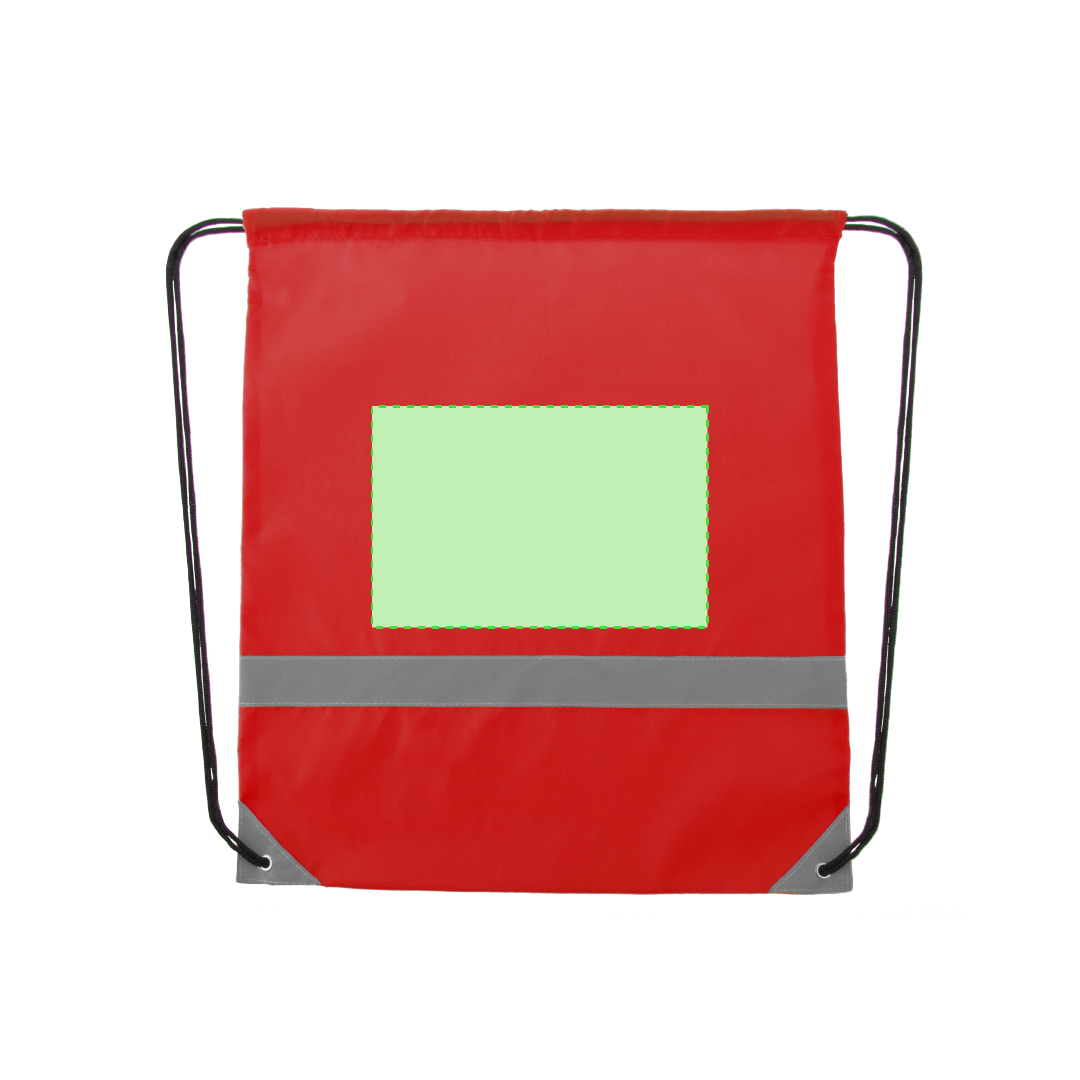 Centrato al di sopra del nastro riflettente