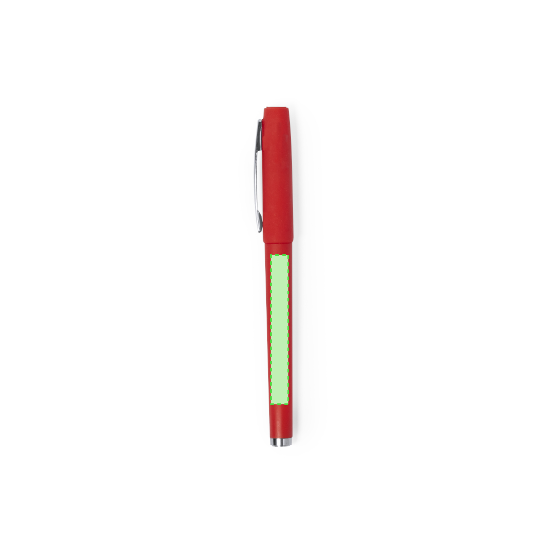 Nella penna, zona clip-side