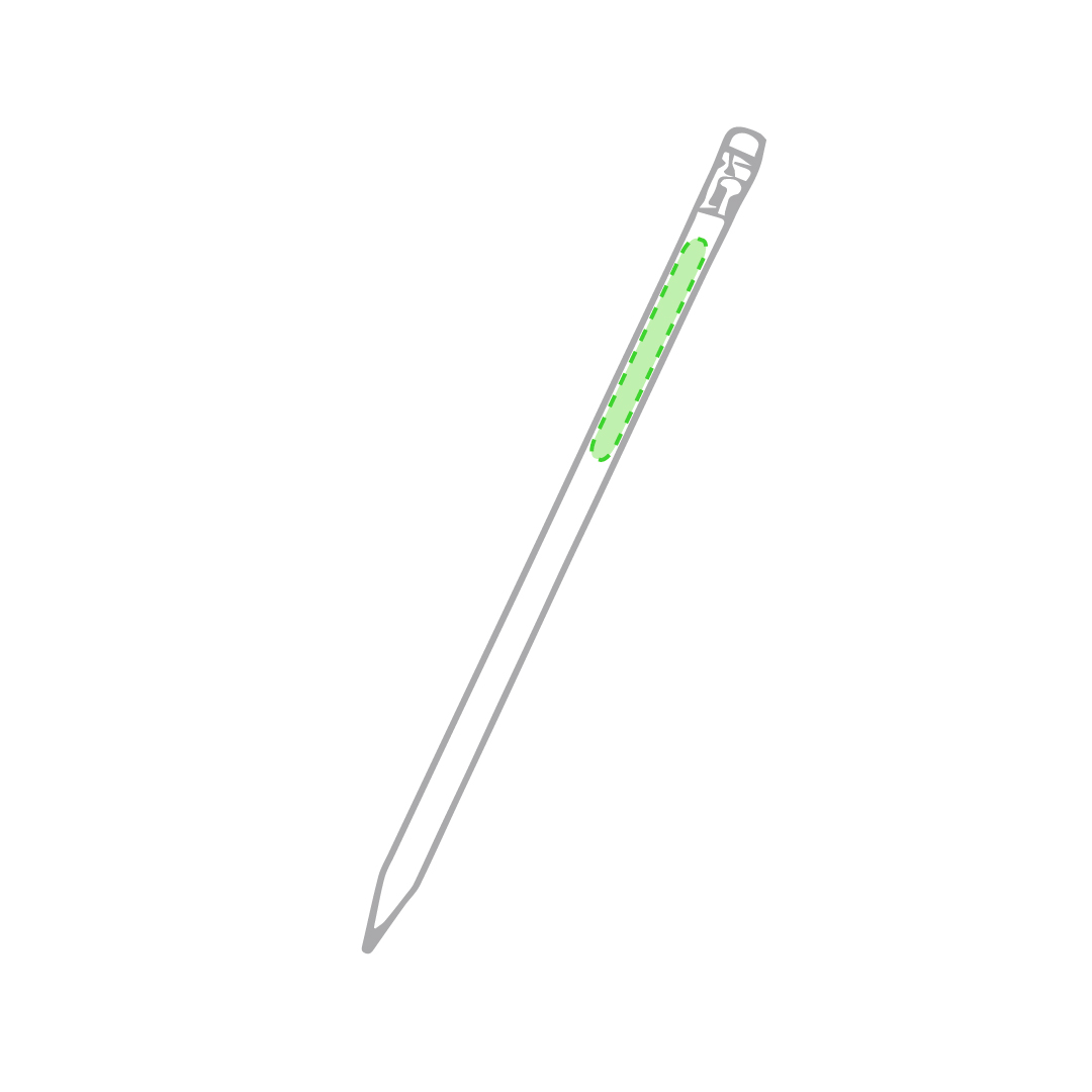 Nella matita faccia A