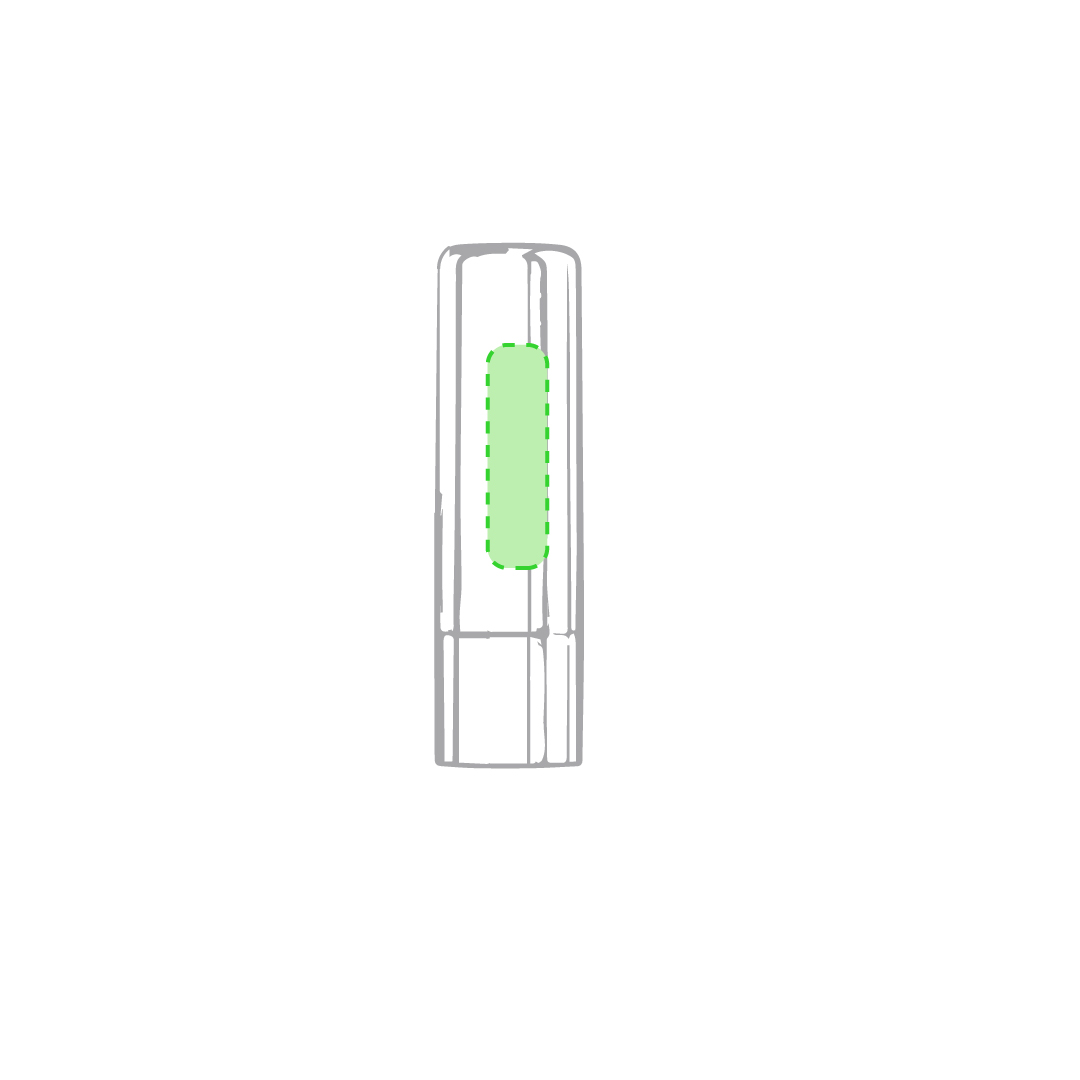 Sul lato del coperchio