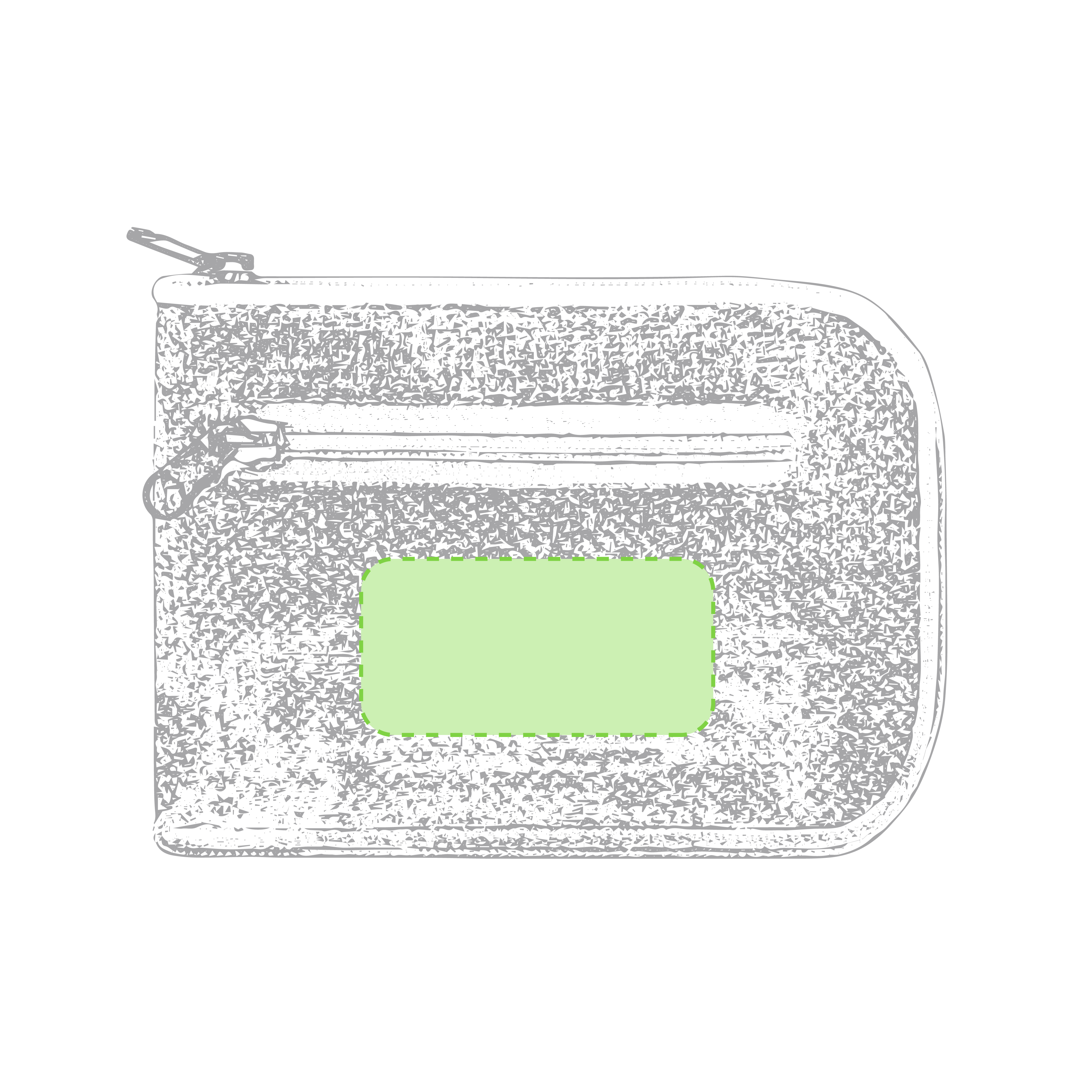 Nella borsa piegata