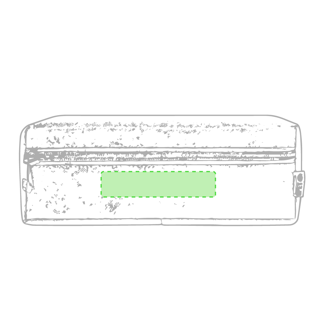 Tasca frontale con cerniera sotto