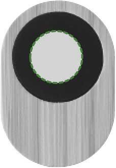 on metal badge