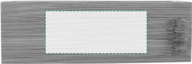 at the side