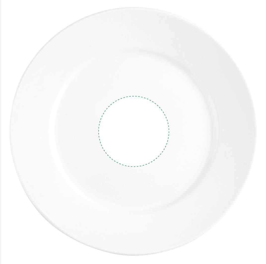 on the saucer