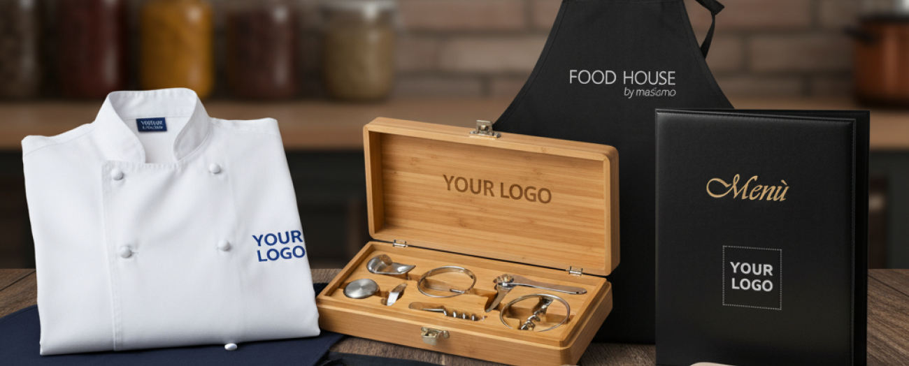 Gadget personalizzati per ristoranti, catering e Food & Beverage: idee, trend e scelte smart per il 2026