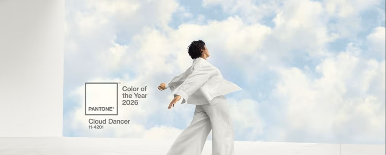 Pantone Color of the Year 2026: Cloud Dancer, il primo bianco della storia