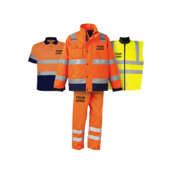 Abbigliamento alta visibilità personalizzato con logo aziendale