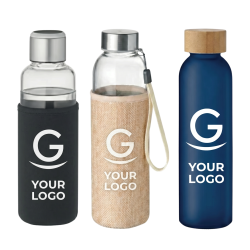 Borraccia in vetro personalizzata con logo