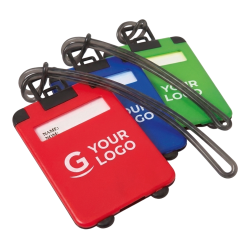 Etichette bagaglio personalizzate con logo