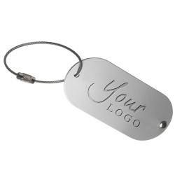 Etichette bagaglio personalizzate con logo