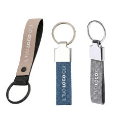 Portachiavi in tessuto personalizzato con logo