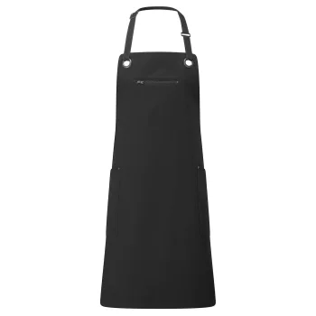 'Barley' Contrast Stitch Sustainable Bib Apron