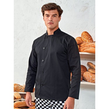 Maglietta t-shirt personalizzata con logo - ‘Essential' Long Sleeve Chef's Jacket