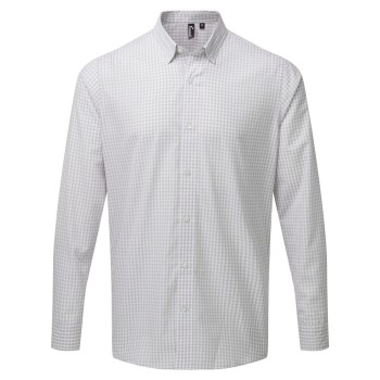 Camicia personalizzata con logo - ‘Maxton' Check - Men's Long Sleeve Shirt