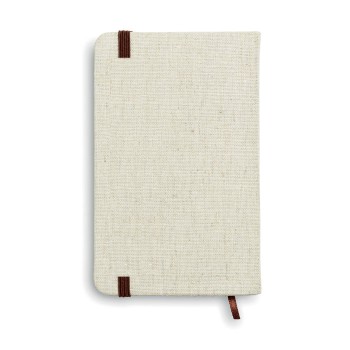 Gadget tecnologico personalizzato con logo - - Notebook con cover in canvas