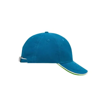 Cappellino baseball personalizzato con logo - 6 Panel Double Sandwich Cap