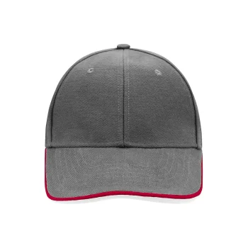 Cappellino baseball personalizzato con logo - 6 Panel Double Sandwich Cap