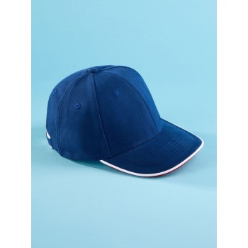 Cappellino baseball personalizzato con logo - 6 Panel Double Sandwich Cap