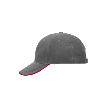 Cappellino baseball personalizzato con logo - 6 Panel Double Sandwich Cap