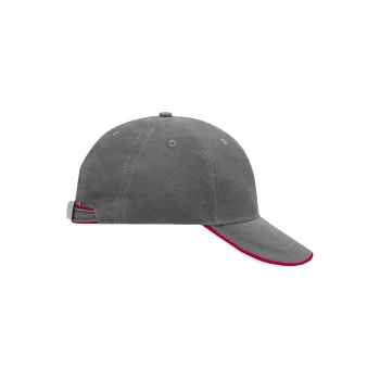 Cappellino baseball personalizzato con logo - 6 Panel Double Sandwich Cap