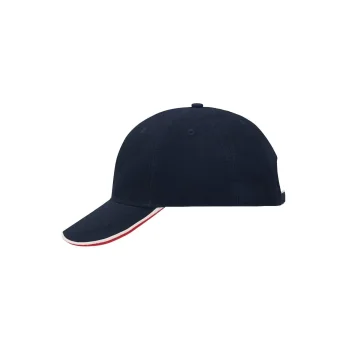 Cappellino baseball personalizzato con logo - 6 Panel Double Sandwich Cap