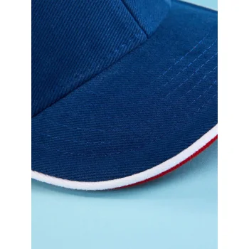 Cappellino baseball personalizzato con logo - 6 Panel Double Sandwich Cap