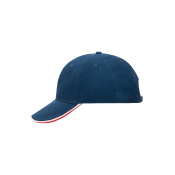 Cappellino baseball personalizzato con logo - 6 Panel Double Sandwich Cap