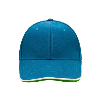 Cappellino baseball personalizzato con logo - 6 Panel Double Sandwich Cap