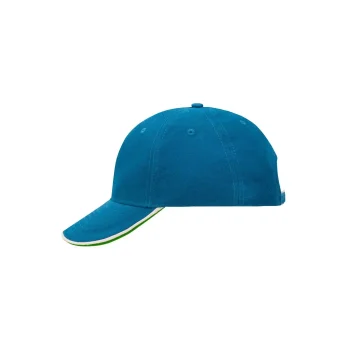 Cappellino baseball personalizzato con logo - 6 Panel Double Sandwich Cap