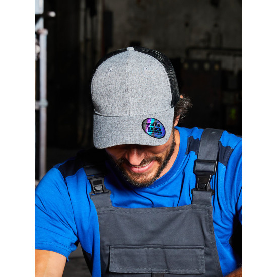 6 Panel Mesh Cap Melange